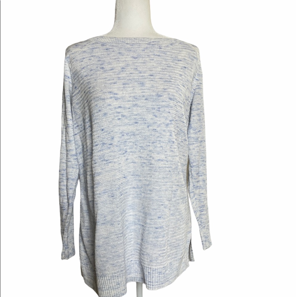 Hello Saturday! Talbots Marled Sweater Blue Medium
